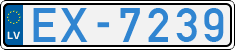 License plate of Latvia, Electric vehicles