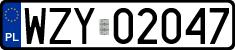 License plates of Poland, Regular car plates