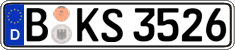 German license plate, Regular plates
