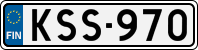 License plate of Finland, Cars