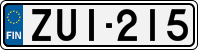 License plate of Finland, Cars