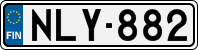 License plate of Finland, Cars