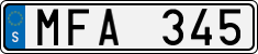 License plate of Sweden, Regular plates