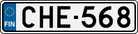License plate of Finland, Cars