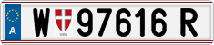 License plate of Austria, Regular plates