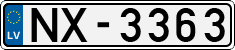 License plate of Latvia, Regular car plates