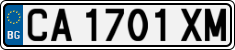 License plate of Bulgaria, Cars