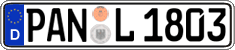 German license plate, Regular plates