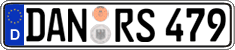 German license plate, Regular plates