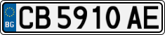 License plate of Bulgaria, Cars