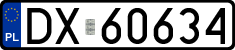 License plates of Poland, Regular car plates