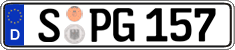 German license plate, Regular plates