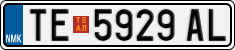 License plate of North Macedonia, Regular plates (2012)