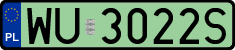 License plates of Poland, Electric vehicles