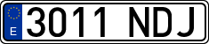License plates of Spain, Ordinary (2000)