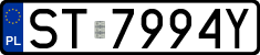 License plates of Poland, Regular car plates