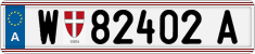 License plate of Austria, Regular plates