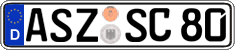 German license plate, Regular plates