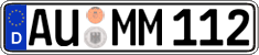 German license plate, Regular plates