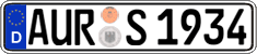 German license plate, Regular plates