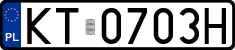 License plates of Poland, Regular car plates