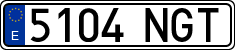 License plates of Spain, Ordinary (2000)