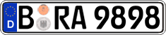 German license plate, Regular plates