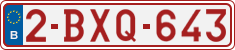 License plate of Belgium, Regular plates (2010)