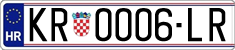 License plate of Croatia, Regular plates