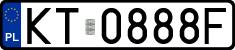 License plates of Poland, Regular car plates