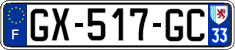 French license plate, SIV (ordinary)