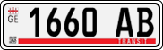 License plate of Georgia, Export transit plates