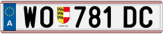 License plate of Austria, Regular plates