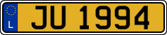 License plate of Luxembourg, 2003 year system