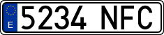 License plates of Spain, Ordinary (2000)