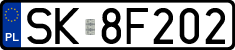 License plates of Poland, Regular car plates