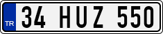 License plate of Turkey, Regular plates