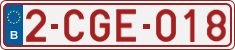 License plate of Belgium, Regular plates (2010)