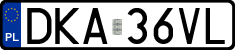 License plates of Poland, Regular car plates