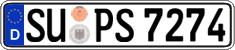 German license plate, Regular plates