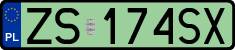 License plates of Poland, Electric vehicles