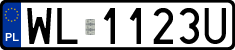 License plates of Poland, Regular car plates