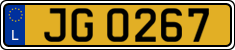 License plate of Luxembourg, 2003 year system