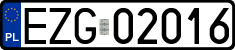License plates of Poland, Regular car plates