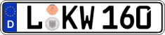 German license plate, Regular plates