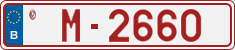 License plate of Belgium, Vanity Plates (2014)