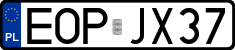 License plates of Poland, Regular car plates