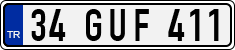 License plate of Turkey, Regular plates