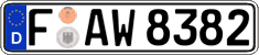 German license plate, Regular plates