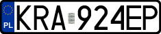 License plates of Poland, Regular car plates